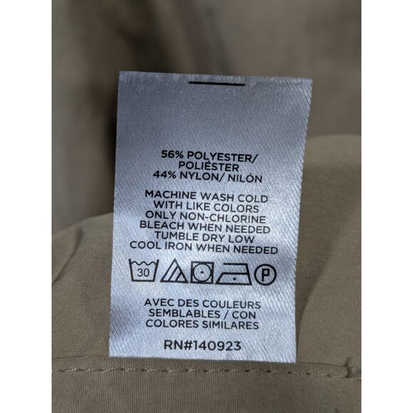 Lou & Grey Modern Anorak Rain Jacket Womens XXL Oversized Fit Full Zip Khaki - Picture 6 of 11